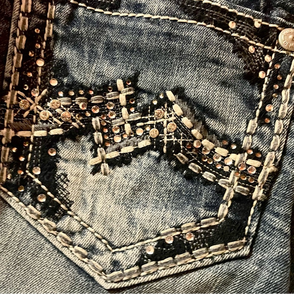 Miss Me Women's Blue Jeans size 27 - Picture 6 of 11